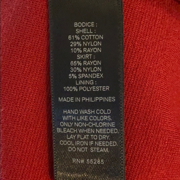 EXPRESS ❤️ Red Dress - With Lace Details - Picture 6 of 13